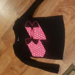 Under Armour Girls 4  black T Shirt